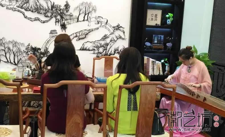 自然美鉆蕪湖旗艦店VIP茶室定制山水蕪湖鐵畫壁畫 自然美鉆蕪湖旗艦店VIP茶室定制山水蕪湖鐵畫壁畫